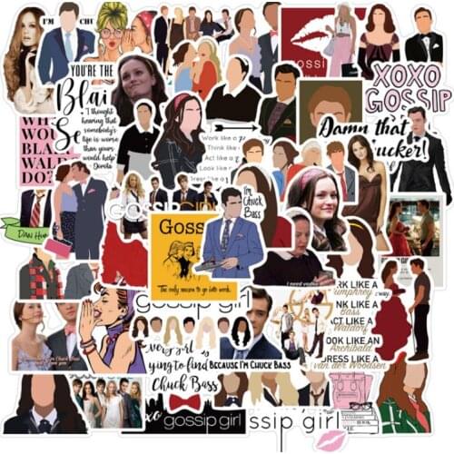 10/30/50Pcs/Set Gossip girl Graffiti Waterproof Skateboard Travel Suitcase Phone Laptop Luggage Stickers Cute Kids Girl Toys