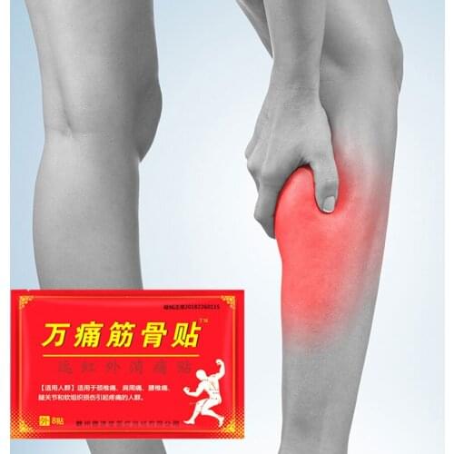 24Pcs=3Bags Far IR Shoulder periarthritis Pain Relief Patch heating Chinese Medical Plaster Muscle/Waist Neck Body Joint ache Pl