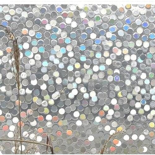 3D Round pattern window foil film Static Cling toning Stained bathroom window glass stickers furniture PVC film Decorative vinyl