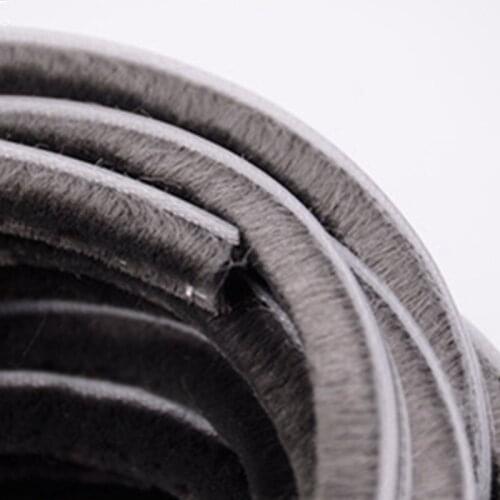 5-7mm 10M/lot Silicification Waterproof Sealing Strip Door/Window Groove Nylon Pile Brush Seal Weatherstrip Dust Proof Strip