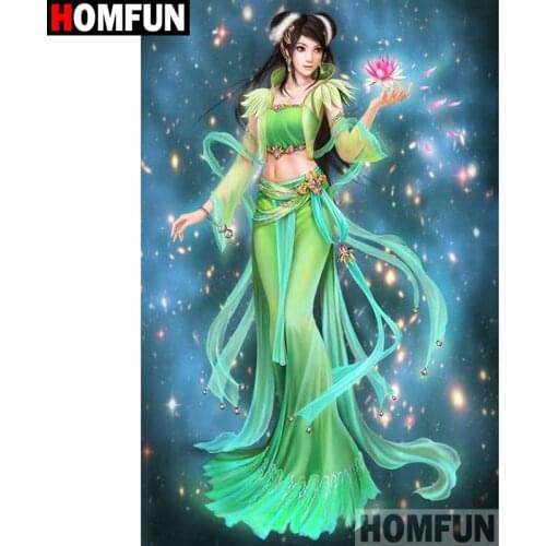 HOMFUN Full Square/Round Drill 5D DIY Diamond Painting "beauty" Embroidery Cross Stitch 5D Home A08349