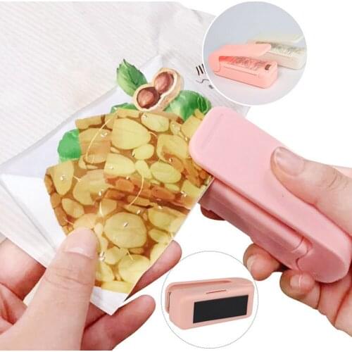 Behogar Mini Heat Sealer Portable Handheld Food Bag Sealing Machine for Food Snack Plastic Storage Bag Kitchen Gadgets
