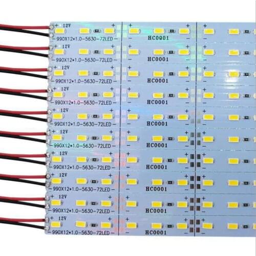 Free shipping 50cm Factory Wholesale DC 12V SMD 5730 5630 LED Hard Rigid Strip led Bar Light