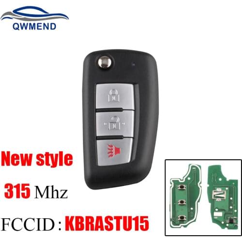 BHKEY Remote Car key New style For Nissan KBRASTU15 315Mhz For Nissan Qashqai Sunny Sylphy Tiida X-Trail March Sentra keys