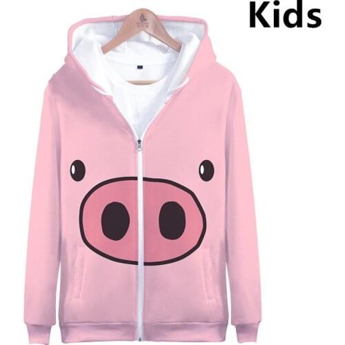 3 To 14 Years Kids Hoodies Lucky Pig 3d full Printed Hoodie Sweatshirt boys girls Streetwear Cute Pig Jacket Coat Teen Clothes
