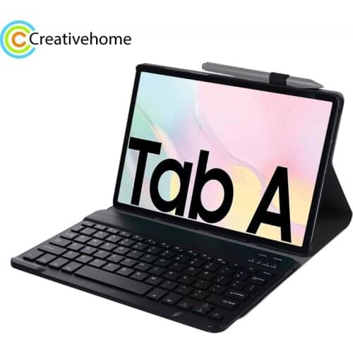 For Samsung Galaxy Tab A7 T500/T505 10.4 inch 2020 Bluetooth Keyboard Ultra Thin Horizontal Flip Leather with Holder Pen Strap