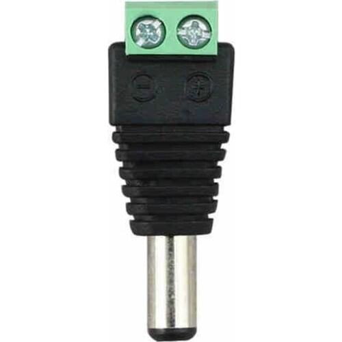 Jiguoor 5.5*2.1mm DC Power Male Female Plug Jack Adapter Connector for CCTV LED 5050 3528 5630 Strip Light