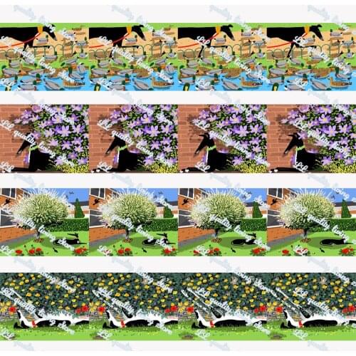 WL 50 Yards Greyhound Grosgrain Ribbon Gift Wrapping Hair Bowknot Diy Party Decoration Craft Supplies Dog Collar