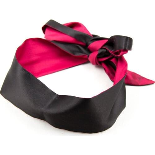 Flirting Blindfold Soft Silk Satin Blinder Eye Mask Bdsm Bondage Fetish Erotic Patch Blind Mask For Wedding Sex Products