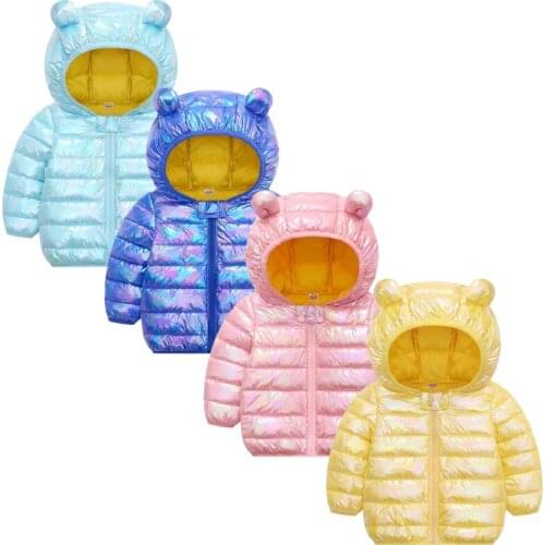 2020 New girl fashion casual jacket winter warm cotton hooded jacket boy and girl cute down jacket children clothes children