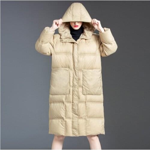 2020 New Fashion Winter Warm Down Coat Women Clothes 90% White Duck Down Jacket Long Overcoat Thick Warm Parka Female Outerwear