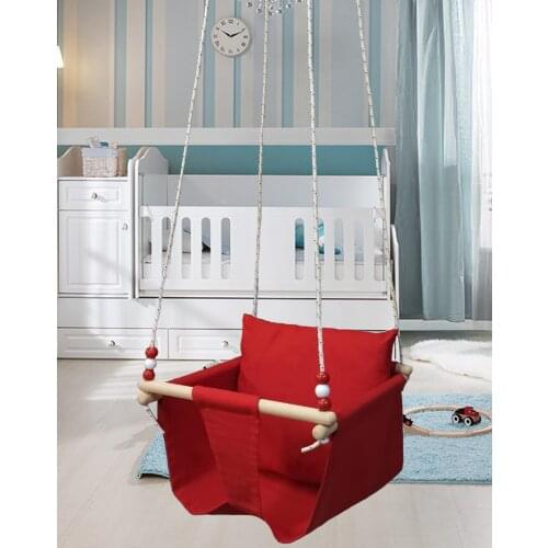 New Season Unisex Ceiling Can Be Hung Wooden Swing Patio Swing Baby Child garden Swings, One hundred percent cotton hammock