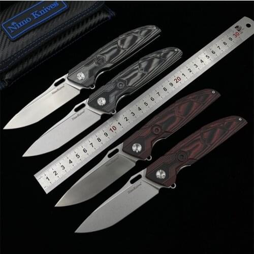 NimoKnives armor Folding knife D2 Blade G10 handle Handle camping Cutter pocket knives outdoor Survival knives EDC Tools