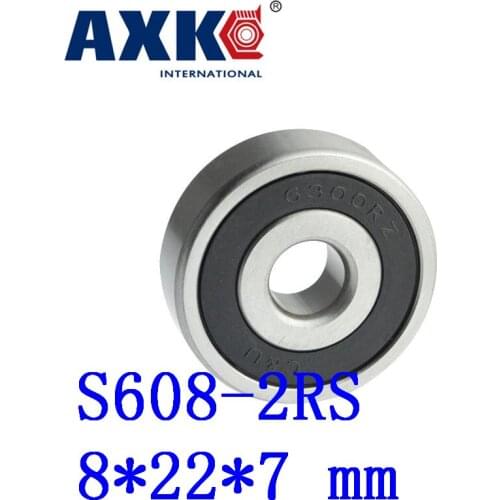 10pcs Free Shipping Sus440c Environmental Corrosion Resistant Stainless Steel Bearings (rubber Seal Cover) S608-2rs 8*22*7 Mm