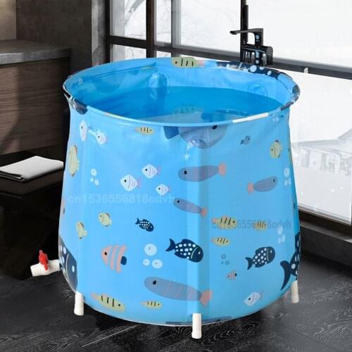 Portable Children Bath Tub Single-layer Folding Baby Bathtub Set For Household Foldable Bath Barrel For Soaking Swimming Pool