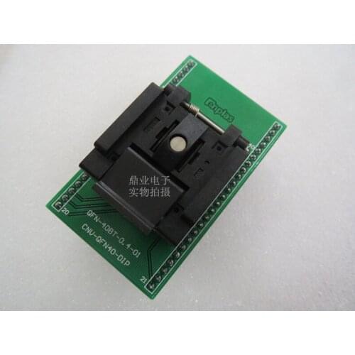 Clamshell QFN-40BT0.4-01 QFN40 5*5mm spacing 0.4mm ENPLAS IC Burning seat Adapter testing seat Test Socket test bench