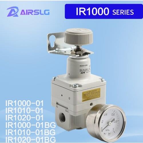 SMC TYPE IR1000 IR1010 IR1020 -01 IR1000-01BG IR1010 -01BG Precise Reducing Valve Air Pressure Regulator Precision Regulator