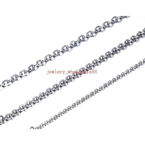 On sale 10meter in bulk 2.3mm Stainless Steel fashion joint Link Chain Jewelry Finding /Marking Chain DIY Jewelry