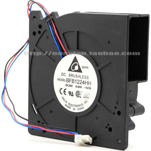 NEW DELTA 12CM 12032 turbine turbo Centrifugal 24V0.80A double ball bearing Blower BFB1224HH cooling fan