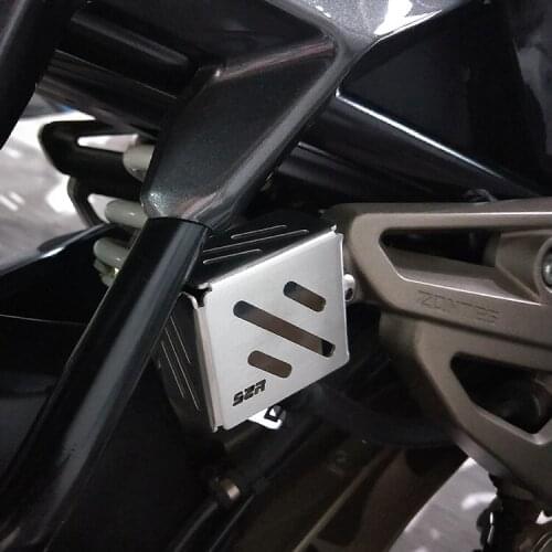 Motorcycle Stainless Steel Rear Brake Oil Pot Cover Cup Square Refitting Protective for Zontes Ghost Zt250-s-r