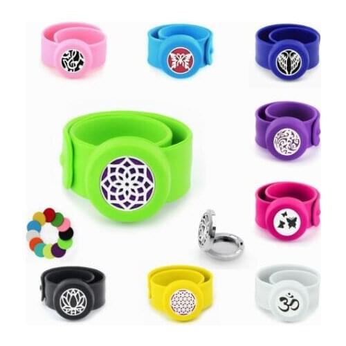 1PCS Music Butterfly Angel Wing kids Repellent diffuser Bracelet Stainless Steel 25mm Women Men Silicone Bangle Free 10p Pads