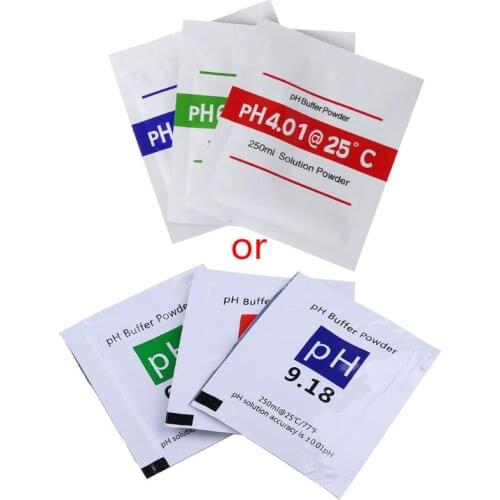 3pcs/lot PH Buffer Powder For Test Meter Measure Calibration PH 4.00 6.68 9.18