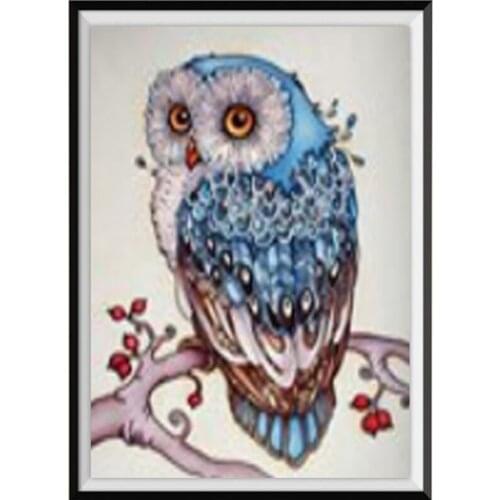 5D DIY Diamond Painting Animal Owl Mosaic Imitation Cross Stitch Mosaic Home Decoration Wall Sticker