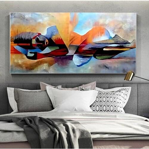 Lord Buddha Abstract Oil Painting On Canvas Religious Posters and Prints Scandinavian Wall Pictures For Living Room Decoration