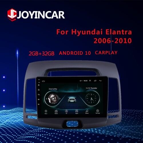 9" WiFi DSP Carplay 2din Android 10/9.1 Car Radio Multimedia Video Player Navigation GPS For Hyundai Elantra 2006-2010 Head Unit