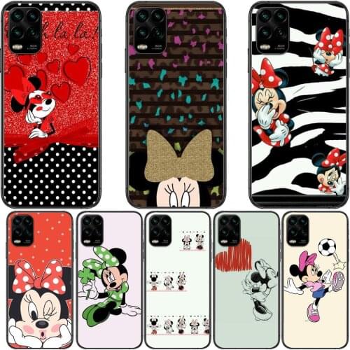 Minnie Mouse Hot Sale cartoon Phone Case For XiaoMi Redmi Note 11 10 9S 8 7 6 5 A Pro T Y1 Anime Black Cover Silicone Back Pre s