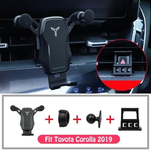 For Toyota Corolla 2019 Car Air Outlet Phone Holder Mount Shaking Stand Steady Fixed Bracket Support Accessories
