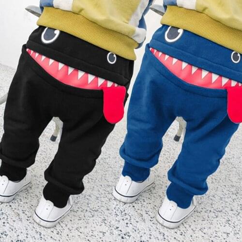 Baby Casual Pants Children Kids Boys Girls Cartoon Cute Mouth Monsters Tongue Trousers Harem Pants Trousers Pants Clothes