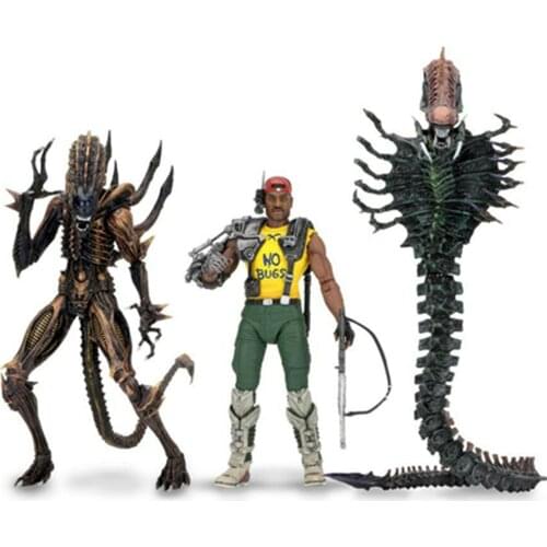 7inch 18cm NECA Series 13 Aliens VS Predator Scorpion Snake Alien Sgt Apone Kenner Action Figure Toy