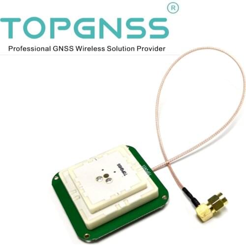 TOPGNSS GNSS GPS antenna ZED-F9P module RTK UAV UGV GPS GLONASS GALILEO BDS GNSS L1,L2 SMA-JW connector AN506