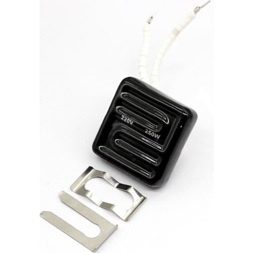 60*60mm 250W IR Infrared Top Heater Ceramic Heating Hot Air Board Plate Pad For Soldering BGA Rework Station With Metal Clip