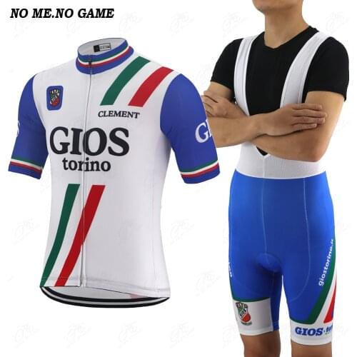 Summer Men Classic Cycling Jersey Set Pro team Road Racing Bike Clothing Retro Short Sleeve Bicycle Wear Quick-Dry Breathable