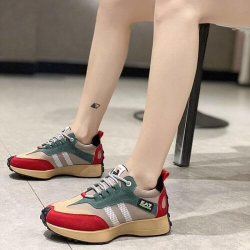 Womens Spring Sneakers Ladies Flat Platform Fashion Casual Vulcanized Shoes Woman Footwear Mesh Breathable Hook Loop Female