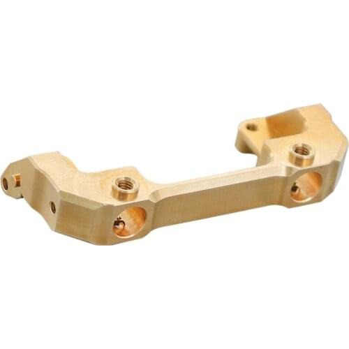 Brass Front Bumper Mount Servo Stand For 1/10 Simulation Rc Crawler Axial Scx10 Ii 90046 Upgrade Parts