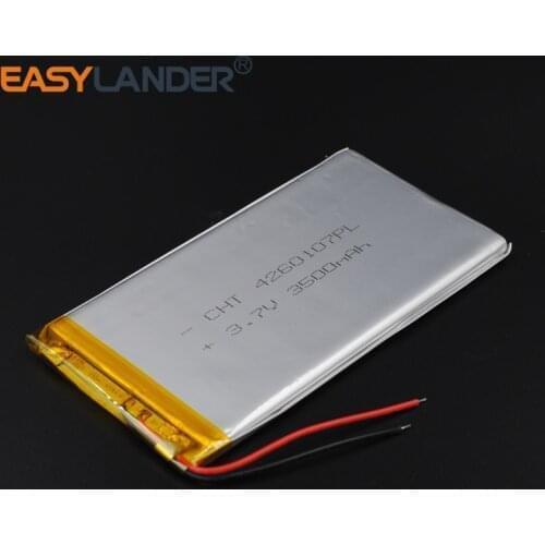 4260107 3.7V 3500mAh Rechargeable li PolymerBattery For Tablet MID E-Book Power Bank Portable Consumer U51GT talk7x talk7xs