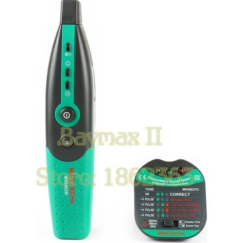 Mastech MS5902 Automatic Circuit Breaker Tester Finder, IEC1010-1CATII 600V