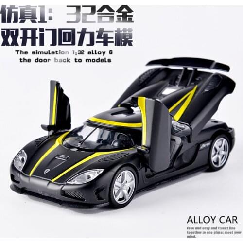 Electric Alloy Scale Car Models Die-cast coche carro Toys for Children mkd3 auto Vehicle Sound Light Koenigsegg