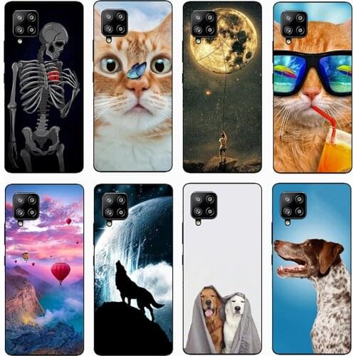 Soft Silicon Phone Case for Samsung Galaxy A12 Dual Sim Case Phone Case for Galaxy A12 Protective Case for Galaxy SM-A125F