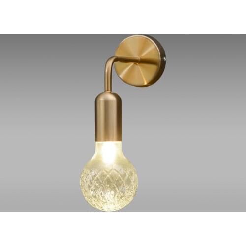 Nordic wall lamp designer light luxury glass bedroom bedside lamp corridor hotel internet popular post-modern lamps