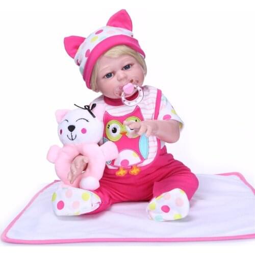 NPK bebe reborn corpo de silicone inteiro real 20" Full silicone reborn baby doll alive infant toddler doll gift toys