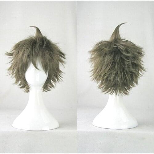 Dangan ronpa Hajime Hinata Anime Costume Cosplay Wig + Track No + Cap