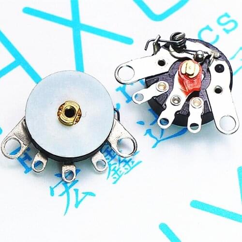 5pcs Straight Angle Radio Potentiometer RV12MM B10K B103 B503 B50K Power Amplifier Volume Potentiometer With Switch