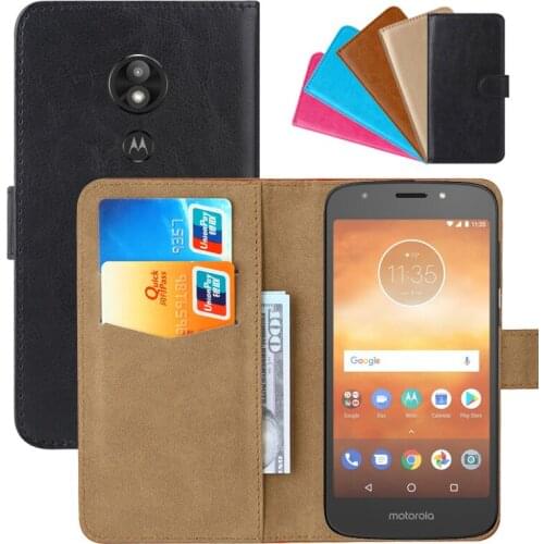 Luxury Wallet Case For Motorola Moto E5 Play PU Leather Retro Flip Cover Magnetic Fashion Cases Strap