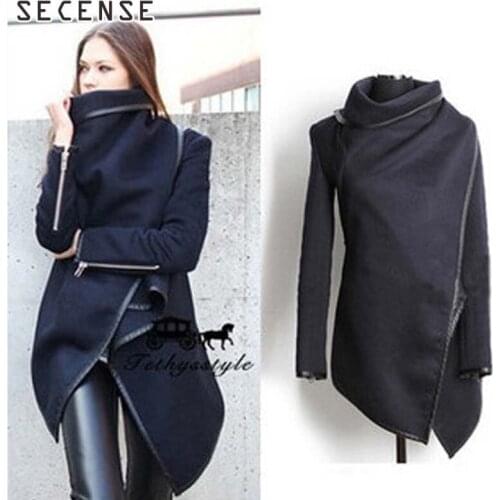 Женские шерстяные пальто SECENSE China At AliExpress