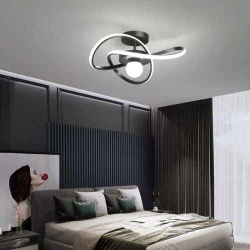 LED Ceiling Lights For Living Room Study kitchen Cold black Modern Design Lighting Lamp Bedroom Decoration Dining Ceiling Lamp