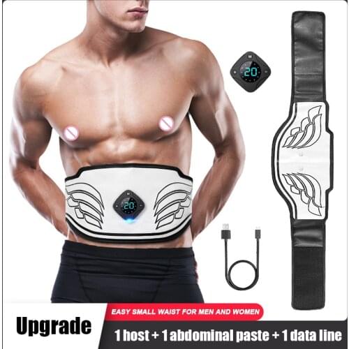 Intelligent Fitness Belt PU Leather Sports Abdominal Muscle Stimulator Body Slimming Shaping Belts Fitness Equipment